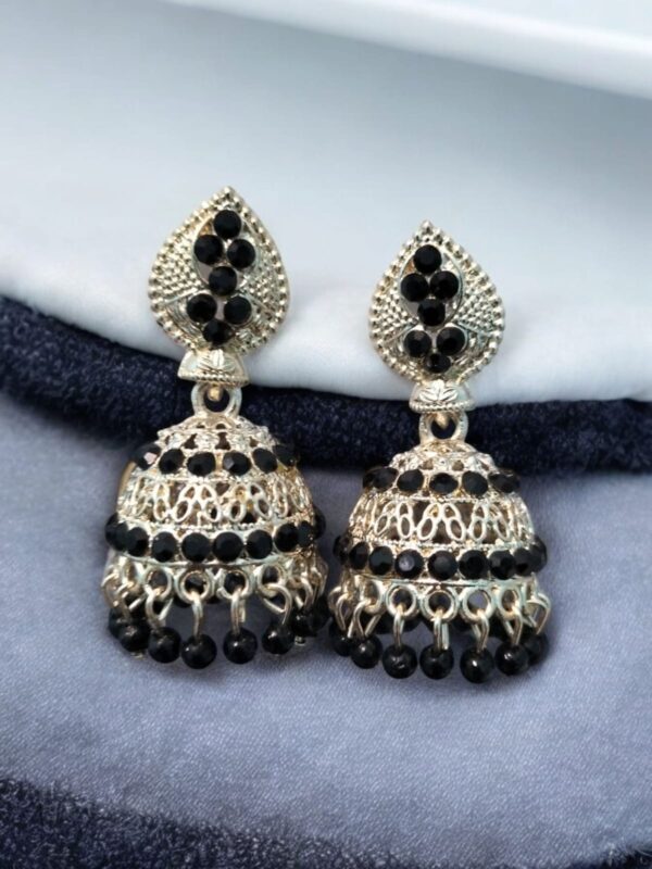 Black Stone Jhumka